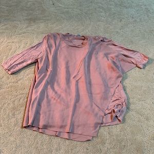 Pink Asymmetrical Cos Top